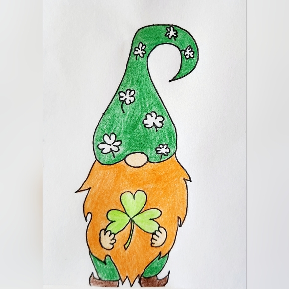 Original Art Work by Seller 50pk Irish Gnome Business Thank You Cards - Picture 2 of 2